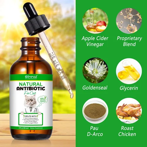 Miniatura 4 de Antibióticos para gatos, antibióticos para inyecciones para gatos, antibiótico natural para gatos para alivio inmune y de alergias, alivio