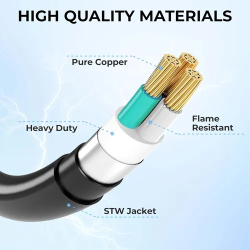 Miniatura 4 de Adaptador de Secadora CircleCord 4 Puntas a 3 Puntas, Secadora Nueva de 4P a Casa Antigua de 3P, Cable de Conversión de Enchufe NEMA 10-30P a Azul