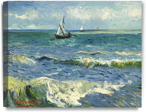 Miniatura 98 de DECORARTS - Serie de pinturas enmarcadas de Vincent Van Gogh (favoritos) – impresión giclée de arte en lienzo.