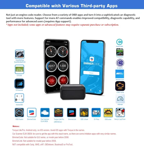 Miniatura 3 de Veepeak OBDCheck BLE+ Bluetooth OBD II escáner para iOS y Android, lector de código de motor de verificación de coche, herramienta de escaneo