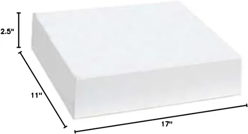 Miniatura 2 de Cajas de ropa blancas de 17 x 11 x 2 ½ pulgadas, caja de 50