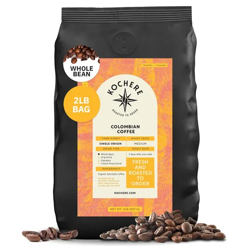 Miniatura 14 de Café molido colombiano Medellín, granos de café tostado medio de origen único, recién tostado a pedido, café molido orgánico, grado especial
