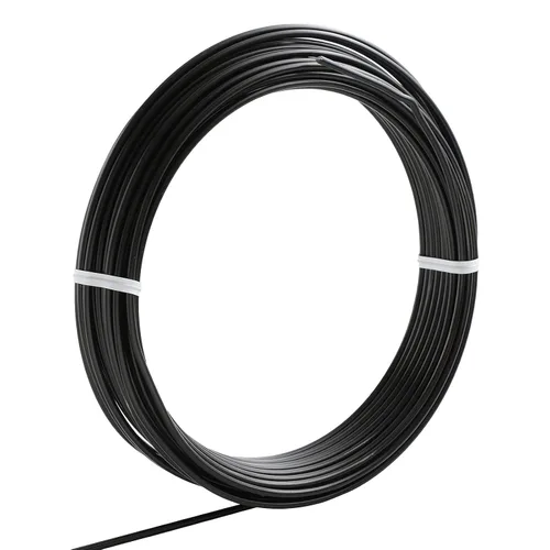 Miniatura 15 de Wazakura Alambre de entrenamiento para bonsái de aluminio anodizado negro de 5.29 oz fabricado en Japón (0.039 in, negro)