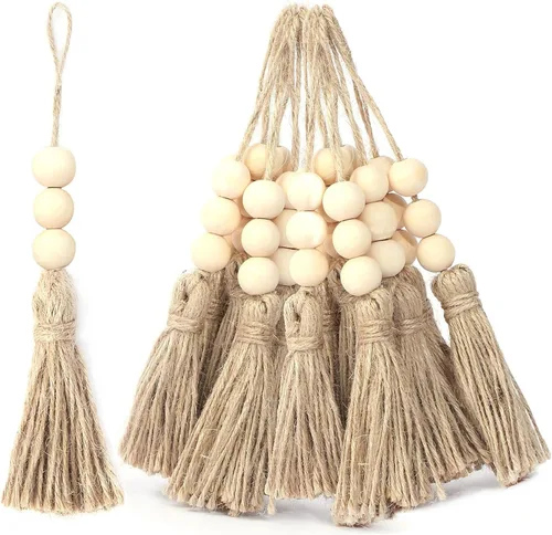 Miniatura 6 de Ganchos bohemios para cortina de ducha, anillos para decoración de baño, 12 piezas náuticas decorativas de acero inoxidable negro, resistentes a