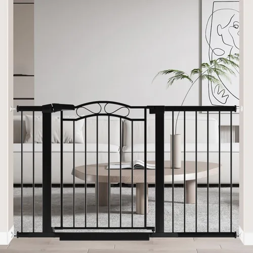 Miniatura 21 de Fairy Baby Puertas para bebés extra anchas de 57.1"-59.8" con puerta, puerta infantil de 58-59 pulgadas para niños pequeños, puerta de metal montada