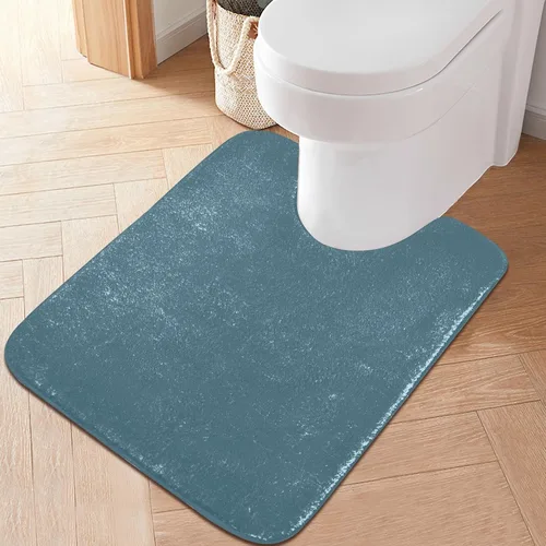 Miniatura 21 de Alfombra de baño amarilla, suave, absorbente, lavable a máquina, juego de alfombras de baño antideslizantes para puerta de baño, dormitorio