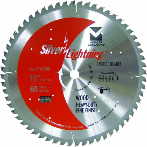 Miniatura 8 de Mercer Abrasives 715381 Cuchilla de corte de madera de carburo ATB de 16 dientes con diámetro de 5-3/8 pulgadas y eje de 5/8 pulgadas