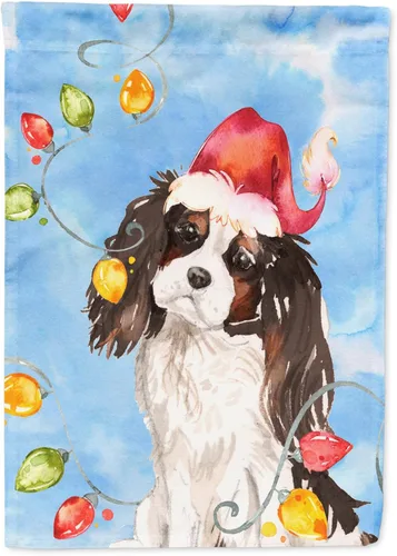 Miniatura 90 de Caroline's Treasures CK2484GF - Bandera decorativa para jardín de Alaskan Malamute con luces de Navidad, bandera decorativa para patio exterior