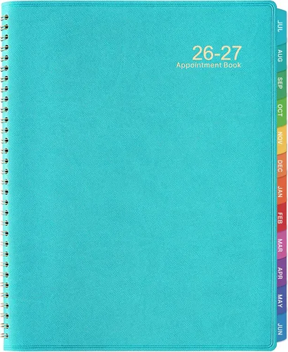 Miniatura 10 de Agenda de citas 2026-2027, agenda diaria de 53 semanas 2026-2027, julio 2026 a junio 2027, planificadores diarios por hora de 9 x 11 pulgadas