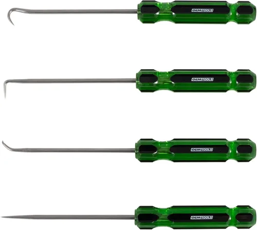 Miniatura 9 de OEMTOOLS 26545 Juego de 6 piezas de ganchos y punzones con mango de acetato, herramienta de gancho y herramienta de punzón, juego de punzones
