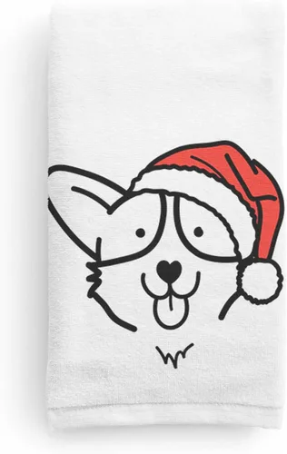 Miniatura 6 de Inkopious Santa Hat Airedale Terrier - Toalla de mano decorativa - Decoración navideña para el hogar