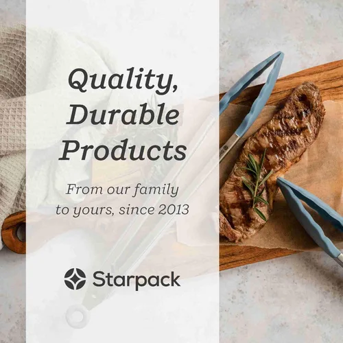 Miniatura 5 de Starpack 'Get a Grip' Pinzas de cocina de silicona para cocinar (2 piezas) – Pinzas para barbacoa resistentes al calor hasta 600 °F – Utensilios