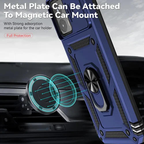 Miniatura 3 de Funda para Moto G 5G 2023 con cubierta deslizante para cámara y protector de pantalla HD [grado militar de 16 pies probada en caídas] Funda Azul