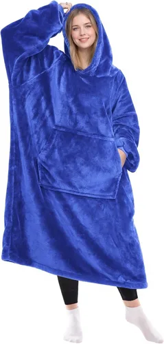 Miniatura 10 de KPBLIS Manta Ponible con Capucha Regalos para Mujeres y Hombres, Acogedoras Mantas con Capucha Sudadera Regalos de Navidad y Cumpleaños para Mujeres