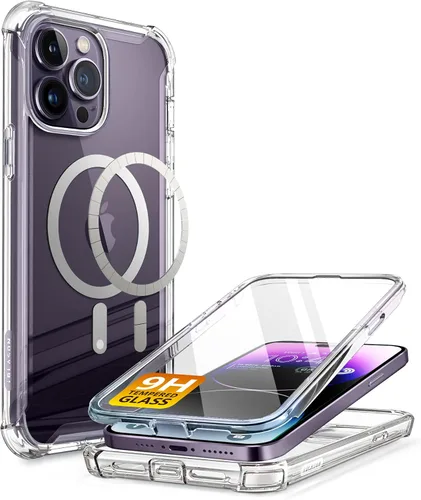 Miniatura 12 de i-Blason Ares - Funda para iPhone 14 Pro Max de 6.7 pulgadas (2022), funda transparente resistente de cuerpo completo con protector de pantalla