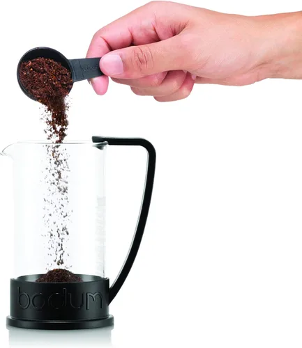 Miniatura 3 de Bodum Cafetera de prensa francesa Brazil de 12 onzas, vidrio de borosilicato resistente a altas temperaturas, negro - Hecho en Portugal