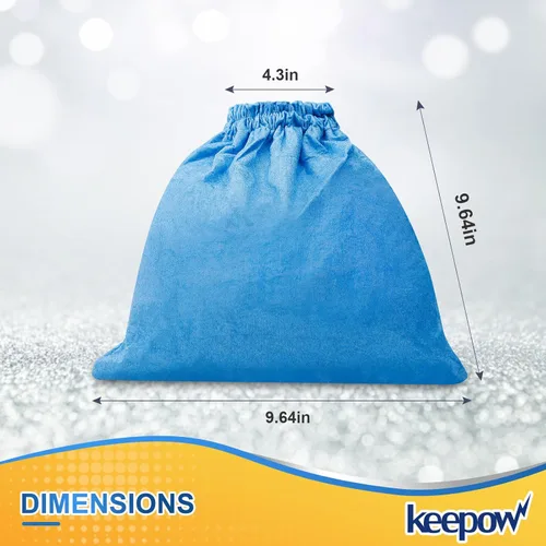 Miniatura 3 de KEEPOW Shop Vac - Bolsas de filtro compatibles con aspiradoras Vacmaster de 4 a 16 galones en seco y húmedo VBV1210 VJC507P, bolsas de filtro