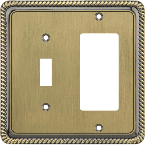 Miniatura 64 de Henne Bery Placa Decorativa de Pared con Borde de Cuerda Placa de Interruptor Cubierta de Tomacorriente