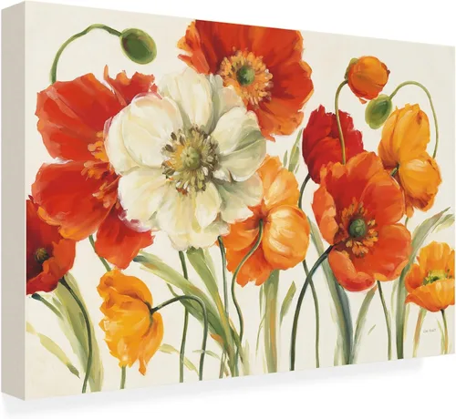 Lisa Audit - Lienzo decorativo para pared, diseño de amapolas Melody I, para sala de estar, dormitorio u oficina, 12 x 19 pulgadas