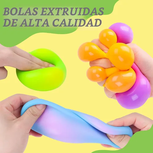 Miniatura 3 de Paquete de 4 pelotas antiestrés para adultos y niños, juguetes para apretar que cambian de color, juguetes sensoriales para niños con autismo