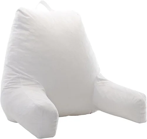 Miniatura 14 de Cheer Collection - Almohada de lectura y juego de espuma con reposabrazos y funda de terciopelo lavable