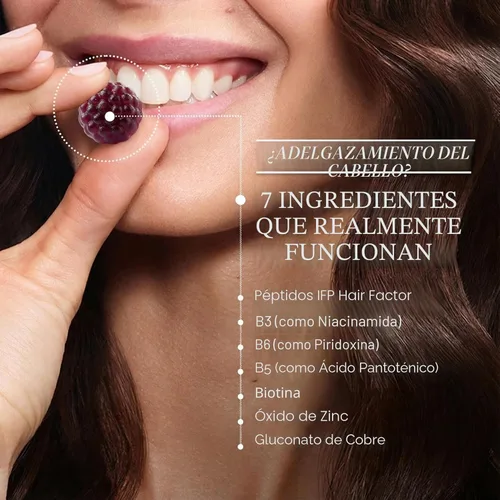 Miniatura 4 de OMI - Peptides for Hair Growth, Gummies for Women with Patented Follicle Fortifying Biotechnology, Now in Delicious Wild Berry Flavor