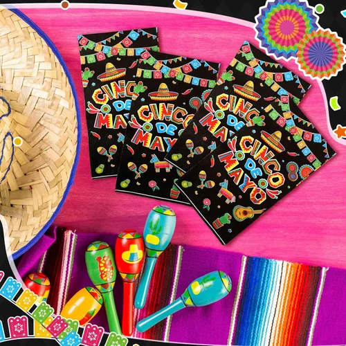 Miniatura 7 de 100 servilletas del Cinco de Mayo, servilletas de papel decorativas mexicanas de 3 capas desechables para baño, toalla de mano para invitados
