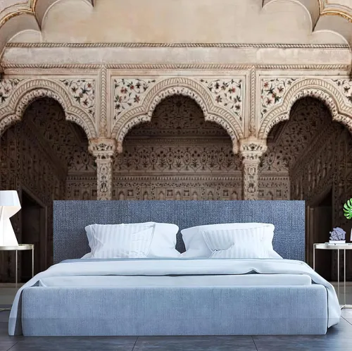 Miniatura 2 de Papel tapiz fotográfico 3D de arquitectura europea, papel tapiz de columna romana de arco, decoración de pared para sala de estar, dormitorio, fondo