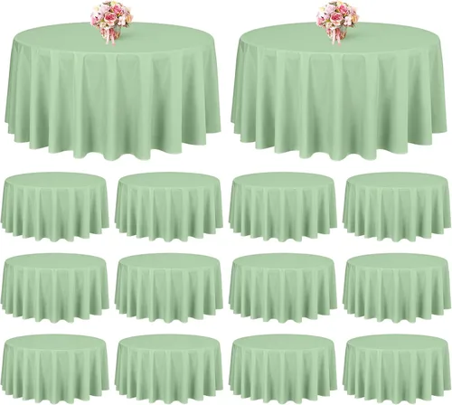Miniatura 153 de Showgeous Paquete de 4 manteles rectangulares de poliéster de 60 x 102 pulgadas, resistentes a las arrugas, lavables, para bodas, mesas de comedor