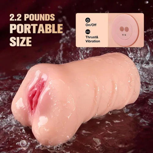 Miniatura 6 de Masturbador Masculino Juguetes Sexuales para Adultos - Vagina de Bolsillo Controlada por Aplicación ZEMALIA, Muñeca Sexual Automática Realista con 8