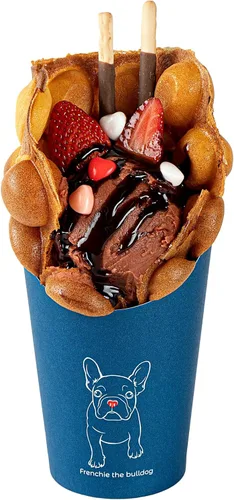 Miniatura 18 de Restaurantware Bio Tek - Recipientes de papas fritas de 12 onzas, 100 tazas desechables de charcutería, diseño inclinado, redondo, a rayas