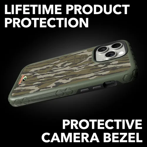 Miniatura 4 de cellhelmet Mossy Oak Agua Yellowfin Funda de doble capa en gris diseñada para iPhone 13 Mini a prueba de golpes y caídas, duradera, como se ve