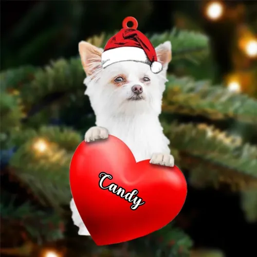 Miniatura 27 de Adornos de Navidad personalizados para perros, nombre personalizado, adorno de Malamute de Alaska, adornos acrílicos, regalos de Navidad, amantes