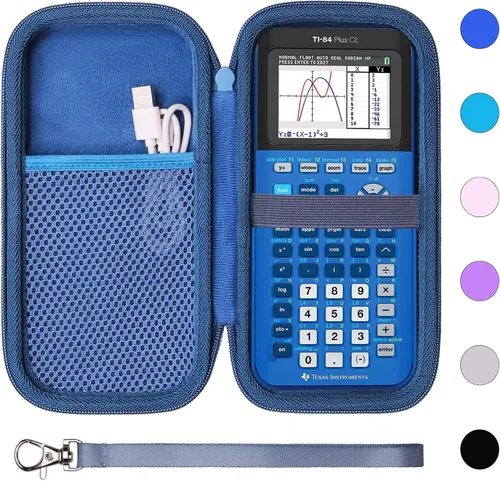 XANAD - Funda de calculadora compatible con Texas Instruments TI-84 Plus CE/TI-84 Plus/TI-Nspire CX II CAS/TI-Nspire CX II/TI-83 Plus/TI-89
