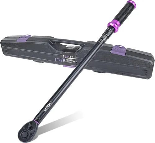 Miniatura 8 de Llave dinamométrica de clic de 1/2 pulgada 10-170 FT-LB/13.6-230.5N.M, precisión de ±3%, llave dinamométrica profesional de clic de doble dirección