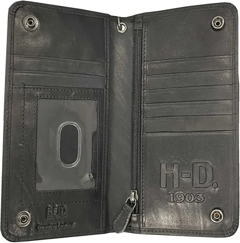Miniatura 2 de Harley-Davidson Bar Shield - Cartera BiFold para hombre en relieve color negro CR2309L-negro