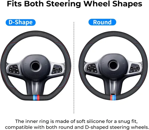Miniatura 6 de Funda de Volante de Cuero Nappa 2025 para Coche para BMW X3 X5 X1 X4 X7 X6 2 5 3 7 8 4 M2 M3 M4 M5 M6 M8 Serie IX 328i 528i 535i 530i 540i 320i 330i