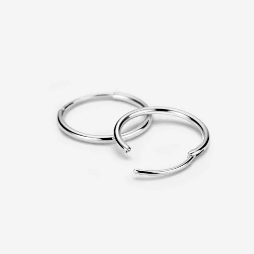 Miniatura 6 de FANSING Aretes de aro para mujer, aretes de aro de cartílago de moda, aretes de acero quirúrgico para hombre