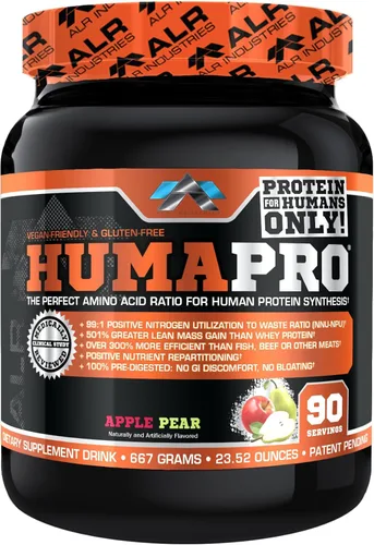 Miniatura 29 de ALR Industries Humapro Matriz de aminoácidos y proteínas para seres humanos 99% de utilización para músculo magro Vegano, sin gluten 334g