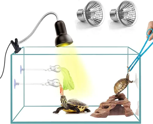 Miniatura 6 de Luz de lámpara de calor para reptiles, luz de reptil UVA UVB, lámparas de calefacción de tortuga reptil para tortugas, tortugas, lagartos