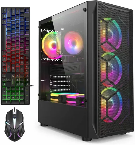 Miniatura 7 de STGAubron Computadora de escritorio para videojuegos, GeForce RTX 2060 Super 8G, Intel Core i7 hasta 3.9G, 32G RAM, SSD de 1 TB, WiFi 6, BT 5.0