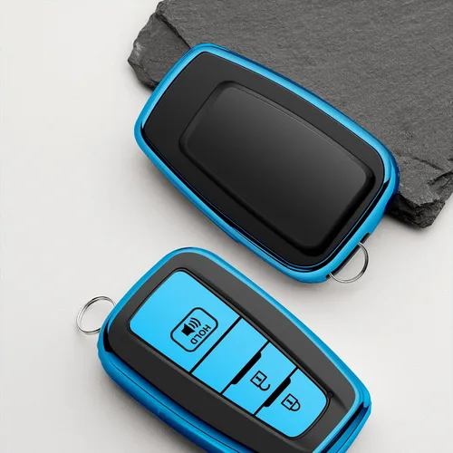 Miniatura 2 de Funda para llavero Toyota con 3 botones para 4Runner CHR Corolla Hatchback Prius RAV4