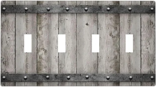 Miniatura 92 de Mid Century Morden Boho - Placa de pared para interruptor de luz dúplex de 1 banda, placa frontal decorativa eléctrica para receptáculo para baño