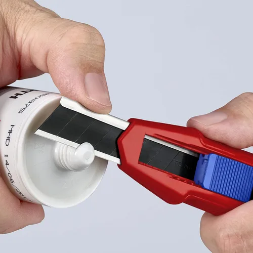 Miniatura 16 de KNIPEX Tools CutiX Cuchillo universal a presión, 6-1/2 pulgadas, rojo/azul