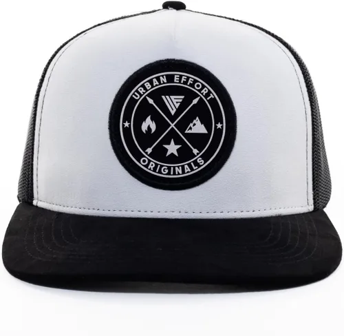 Miniatura 8 de Urban Effort Gorra trasera de malla, para hombres y mujeres, gorra de béisbol de 5 paneles, gran cierre a presión para caza y senderismo