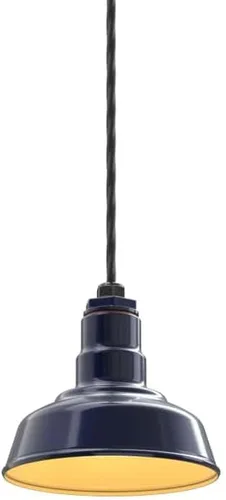 Miniatura 56 de Steel Lighting Co. Inglewood - Lámpara de granero Lámpara montada en el techo Cúpula redonda de 8 pulgadas vástago inclinado de 12 pulgadas