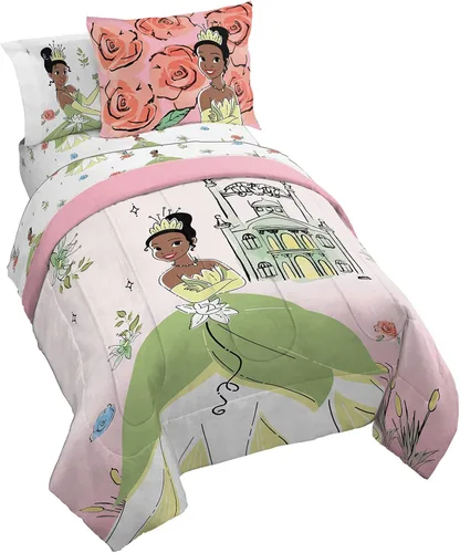 Miniatura 8 de Jay Franco Wednesday Addams - Juego de edredón tamaño individual, ropa de cama de 5 piezas, incluye juego de sábanas y fundas de almohada, ropa
