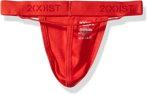 Miniatura 4 de 2(X)IST Tanga de algodón esencial con espalda en Y para hombre, paquete de 3