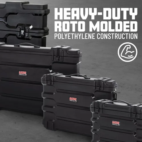 Miniatura 2 de Gator Cases Estuche moldeado para transportar TV y monitor LCD/LED; Compatible con pantallas de 19" - 24" (GLED1924ROTO)