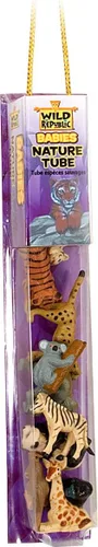 Miniatura 2 de Wild Republic Bebé de animales, tubo de figuras de juguete, regalos para niños, canguro, koala, cachorros de tigre, guepardo, elefante, oso negro